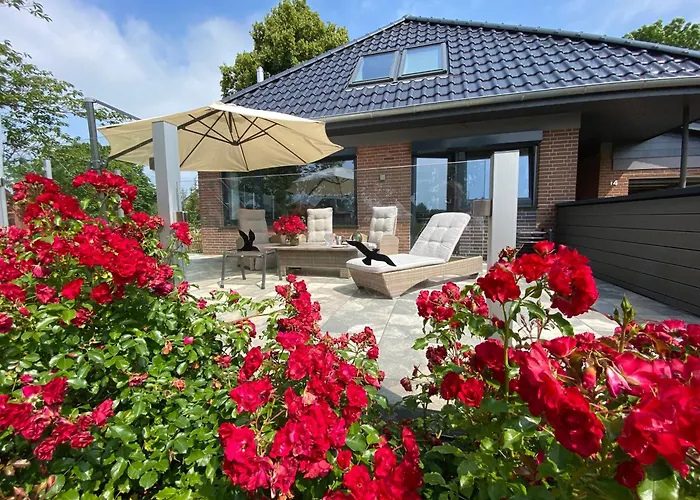 בית נופש Feriendomizil Rosenhuus - Hochwertiger Nordseeurlaub Mit Sauna Und Kamin Im Idyllischen בוטיאדינגן